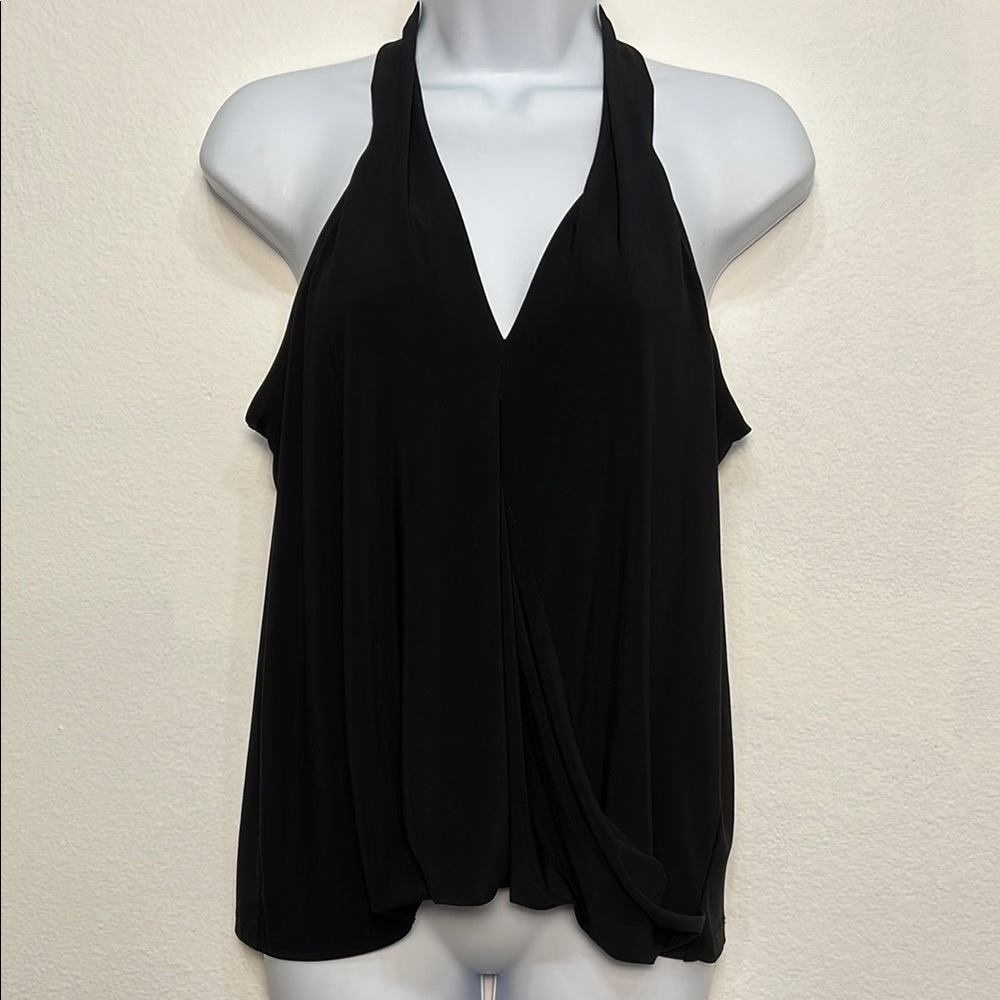 Bar III Elegant Black Halter Top‎